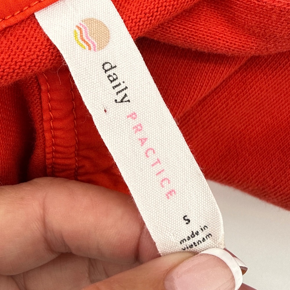 Daily Practice Anthropologie Red Tiered Polo Mini Dress Small EUC Mixed Media - Picture 7 of 11